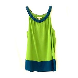 Banana Republic Top Lime Green and Blue
